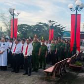 Công an xã Thạnh Xuân tri ân các anh hùng liệt sĩ nhân kỷ niệm 79 năm ngày thương binh - liệt sĩ