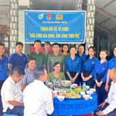 Tuổi trẻ Công an xã Vĩnh Viễn tổ chức “Mâm cơm tri ân”, lan tỏa đạo lý “Uống nước nhớ nguồn