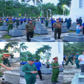 Tuổi trẻ Công an xã Liêu Tú tham gia lễ Thắp nến tri ân  các anh hùng liệt sĩ