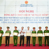 Công an phường Tân An đạt nhiều kết quả nổi bật trong chiến dịch “60 ngày đêm”