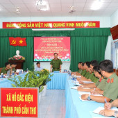 Lãnh đạo Công an thành phố kiểm tra, tháo gỡ vướng mắc xây dựng nông thôn mới tại xã Hồ Đắc Kiện