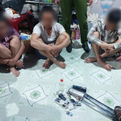 Công an xã Tân Bình phát hiện 1 đối tượng truy tìm và 4 đối tượng dương tính với ma túy