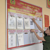 Công an xã Mỹ Hương nâng cao chất lượng cải cách hành chính, phục vụ Nhân dân hiệu quả