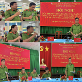 Đảng ủy Công an phường Mỹ Quới tổ chức Hội nghị đối thoại với cán bộ, chiến sĩ và đoàn viên, hội viên