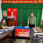 Công an xã Thuận Hòa triển khai công tác bảo vệ bí mật nhà nước và Luật An ninh mạng