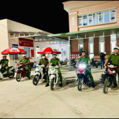 Công an xã Thới Hưng tăng cường tuần tra đêm,  bảo đảm an ninh, trật tự trên địa bàn