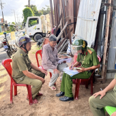 Công an xã Cờ Đỏ thực hiện hiệu quả công tác rà soát phương tiện giao thông