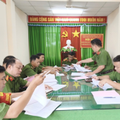 Đồn Công an Khu công nghiệp Sông Hậu tổ chức Hội nghị sơ kết  công tác Công an 6 tháng đầu năm và triển khai phương hướng, nhiệm vụ công tác 6 tháng cuối năm 2026
