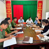 ĐẢNG ỦY XÃ LONG HƯNG KIỂM TRA VIỆC THỰC HIỆN NGHỊ QUYẾT 57-NQ/TW TẠI ĐẢNG BỘ CÔNG AN XÃ