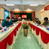 Công an xã Thới Lai tham mưu tổ chức Hội nghị sơ kết công tác phối hợp giữa lực lượng Công an và Quân sự