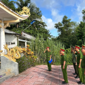 Công an xã Xà Phiên tổ chức các hoạt động kỷ niệm 79 năm Ngày Thương binh - Liệt sĩ