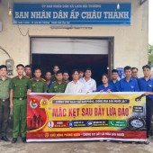 Công an xã Lịch Hội Thượng tuyên truyền phòng, chống mua bán người