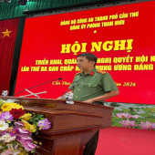 Đảng bộ Phòng Tham mưu tổ chức Hội nghị triển khai, quán triệt  Nghị quyết Hội nghị lần thứ ba Ban Chấp hành Trung ương Đảng khóa XIV