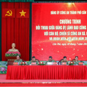 Đảng uỷ Công an thành phố Cần Thơ tổ chức thành công  Hội nghị đối thoại giữa Đảng ủy, lãnh đạo Công an thành phố  với cán bộ, chiến sĩ Công an xã, phường năm 2026