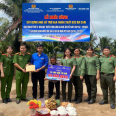 Dấu ấn từ phong trào thi đua “Ba nhất” của Tuổi trẻ Công an thành phố “CÔNG TRÌNH MÁI ẤM NGHĨA TÌNH” tại xã Liêu Tú