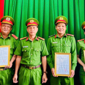 Công an xã Tân Long điều động cán bộ phục vụ yêu cầu nhiệm vụ trong tình hình mới