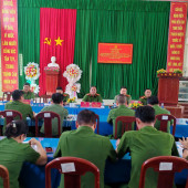 Công an xã Trường Xuân tổ chức Hội nghị đối thoại giữa Đảng ủy, Ban Chỉ huy Công an xã với cán bộ, chiến sỹ, đoàn viên, hội viên, nhân viên lao động hợp đồng