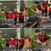 Công an xã Thới Lai tuyên truyền pháp luật về trật tự, an toàn giao thông cho nhân viên các doanh nghiệp giao nhận hàng hóa