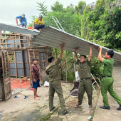 Từ căn nhà cũ đến mái ấm mới: Nghĩa tình của Công an xã Nhơn Mỹ