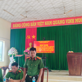 Công an xã Lương Tâm tổ chức Hội nghị đối thoại với cán bộ, chiến sĩ và lực lượng tham gia bảo vệ an ninh, trật tự ở cơ sở