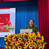 Công an xã Mỹ Tú tăng cường đảm bảo an toàn, an ninh trong nhà trường