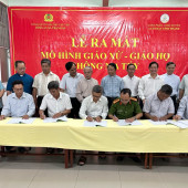 Công an xã Thạnh An ra mắt mô hình Dân vận khéo “Giáo xứ - Giáo họ không ma túy”