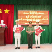 Công an phường Phước Thới kiện toàn đội ngũ lãnh đạo, chỉ huy