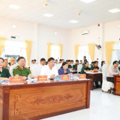 Đại tá Trần Hoàng Độ, Phó Giám đốc Công an thành phố dự diễn tập chiến đấu phường Long Bình năm 2026