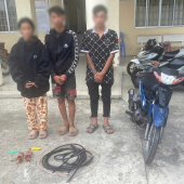 Công an phường Cái Răng phát hiện nhóm đối tượng trộm cắp dây cáp điện