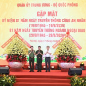Gặp mặt kỷ niệm 81 năm Ngày truyền thống Công an nhân dân và ngành Ngoại giao Việt Nam