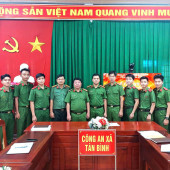 Công an xã Tân Bình tiếp nhận, hướng dẫn học viên Trường Đại học Cảnh sát nhân dân thực tập tốt nghiệp