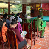 Công an xã Tân Phước Hưng đẩy mạnh tuyên truyền bảo vệ  động vật hoang dã và nguồn lợi thủy sản