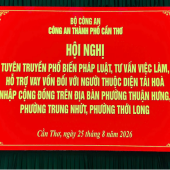 Phường Thuận Hưng chung tay hỗ trợ người chấp hành xong án phạt tù tái hòa nhập cộng đồng.