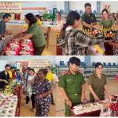 Công an xã Phú Tâm chung tay thực hiện mô hình “Siêu thị 0 đồng”, chia sẻ yêu thương, gắn kết cộng đồng