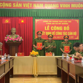Công an xã Mỹ Hương triển khai các quyết định về công tác cán bộ