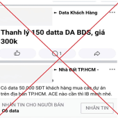 Phòng An ninh mạng và phòng chống tội phạm sử dụng công nghệ cao Công an thành phố Cần Thơ kịp thời ngăn chặn trường hợp đăng tải mua bán dữ liệu cá nhân trên không gian mạng