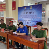 Chi đoàn Công an xã ra mắt mô hình “Thanh niên Công an xã Long Hưng - Đồng hành cùng 5s chuyển đổi số phục vụ Nhân dân”