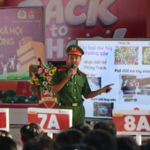 Công an phường Sóc Trăng tăng cường tuyên truyền phòng, chống ma túy và bạo lực học đường