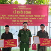 Thới Hưng khởi công xây dựng nhà nghĩa tình cho lực lượng tham gia bảo vệ an ninh, trật tự ở cơ sở
