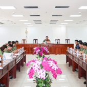 Công an thành phố Cần Thơ kiểm tra công tác chuẩn bị Lễ khai giảng năm học mới tại Trường Văn hóa CAND III