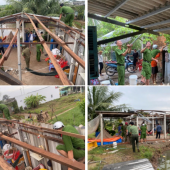 LÚC DÂN CẦN, LÚC DÂN KHÓ, CÓ CÔNG AN” CÔNG AN PHƯỜNG VĨNH PHƯỚC HỖ TRỢ NHÂN DÂN KHẮC PHỤC HẬU QUẢ MƯA DÔNG