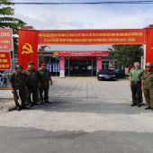 Công an xã Trường Long đảm bảo an ninh, trật tự Lễ đón nhận Xã An toàn khu trong thời kỳ kháng chiến chống Pháp và chống Mỹ
