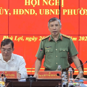 Công an thành phố Cần Thơ kiểm tra công tác bảo vệ bí mật nhà nước tại phường Phú Lợi và phường Sóc Trăng