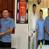 Công an xã Phú Hữu thăm, chúc mừng các cơ sở Phật giáo nhân dịp Lễ Vu Lan báo hiếu và Cao Đài nhân dịp Đại Lễ Trung Ngươn
