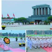 Đoàn đại biểu Đảng ủy Công an Trung ương, Bộ Công an vào Lăng viếng Chủ tịch Hồ Chí Minh