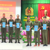 Xã Cờ Đỏ kiện toàn lực lượng tham gia bảo vệ an ninh, trật tự ở cơ sở