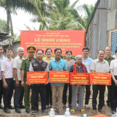 Công an xã An Ninh chủ động hỗ trợ xây dựng 04 căn nhà cho hộ khó khăn