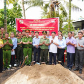 Công an Xã Trường Thành tổ chức Lễ  Khởi công xây dựng nhà ở từ nguồn vận động 1.000 căn nhà của Công an Thành phố Cần Thơ.