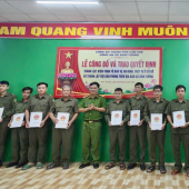 Xã Vĩnh Tường kiện toàn Lực lượng tham gia bảo vệ an ninh,  trật tự ở cơ sở, thành lập Đội Dân phòng
