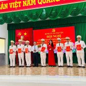 Hội nghị công bố Quyết định thành lập Đảng bộ cơ sở Công an xã Tài Văn”.